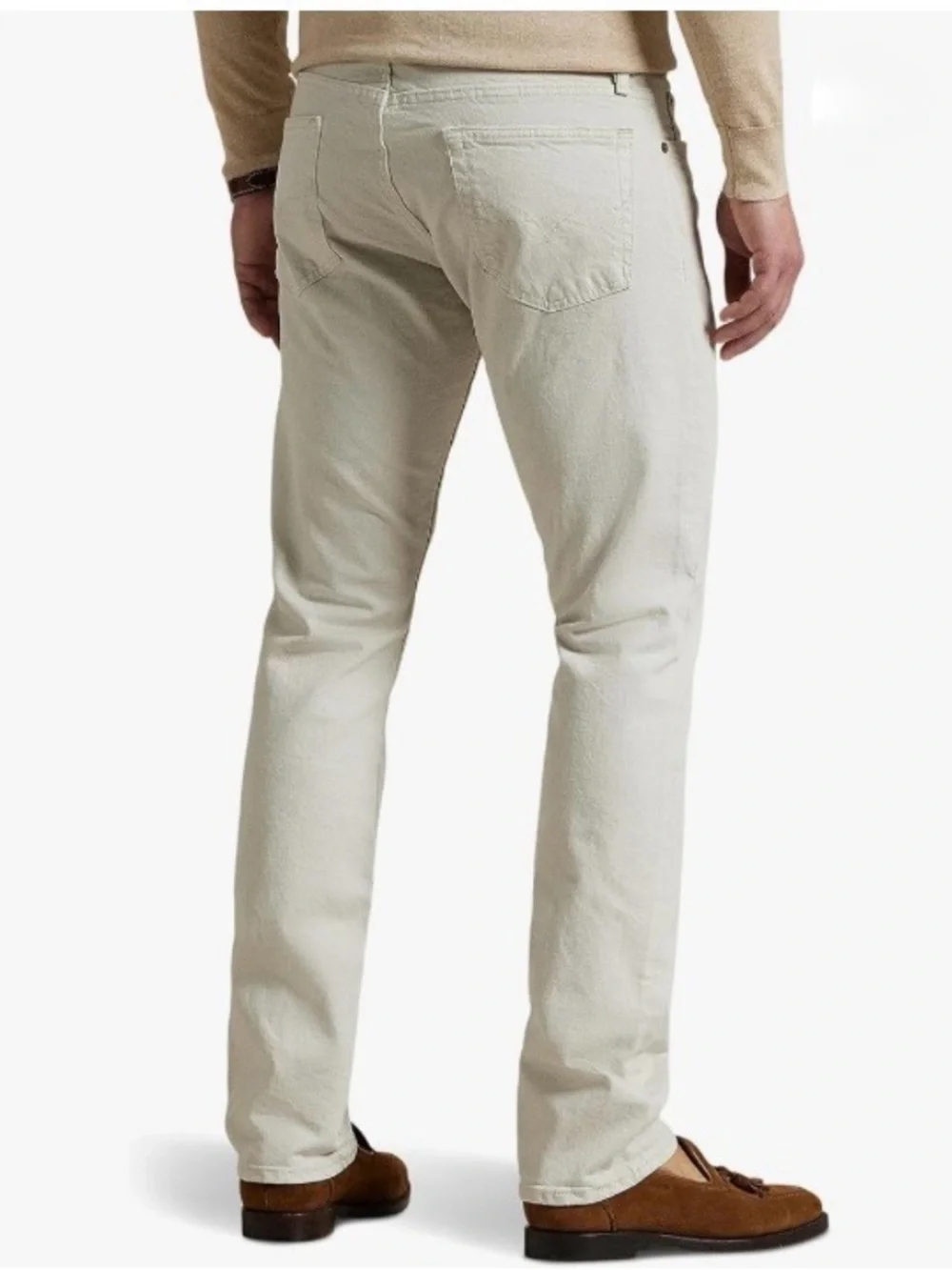 Polo by Ralph Lauren Slim Straight Jeans in Light Beige Size 33X30
